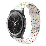 Sportliches Regenbogen Punkte Silikon Schnallen Uhrenarmband, Für Samsung Galaxy Watch 5 Pro, Für Samsung Galaxy Gear Sport, Für Samsung Galaxy Watch Active 2 40mm / 44mm, Für Samsung Galaxy Watch 3 41mm, Für Samsung Galaxy Watch Active 40mm