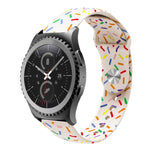Sportliches Regenbogen Punkte Silikon Schnallen Uhrenarmband, Für Samsung Galaxy Watch 5 Pro, Für Samsung Galaxy Gear Sport, Für Samsung Galaxy Watch Active 2 40mm / 44mm, Für Samsung Galaxy Watch 3 41mm, Für Samsung Galaxy Watch Active 40mm