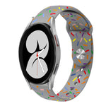 Sportliches Regenbogen Punkte Silikon Schnallen Uhrenarmband, Für Samsung Galaxy Watch 5 Pro, Für Samsung Galaxy Gear Sport, Für Samsung Galaxy Watch Active 2 40mm / 44mm, Für Samsung Galaxy Watch 3 41mm, Für Samsung Galaxy Watch Active 40mm