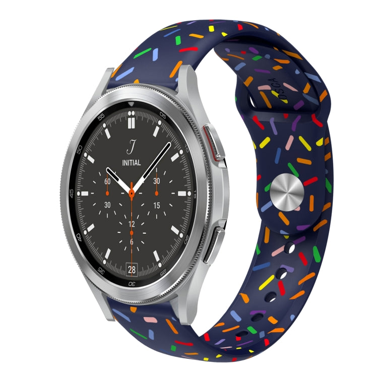 Sportliches Regenbogen Punkte Silikon Schnallen Uhrenarmband, Für Samsung Galaxy Watch 5 Pro, Für Samsung Galaxy Gear Sport, Für Samsung Galaxy Watch Active 2 40mm / 44mm, Für Samsung Galaxy Watch 3 41mm, Für Samsung Galaxy Watch Active 40mm