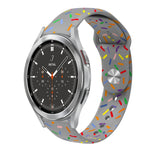 Sportliches Regenbogen Punkte Silikon Schnallen Uhrenarmband, Für Samsung Galaxy Watch 5 Pro, Für Samsung Galaxy Gear Sport, Für Samsung Galaxy Watch Active 2 40mm / 44mm, Für Samsung Galaxy Watch 3 41mm, Für Samsung Galaxy Watch Active 40mm