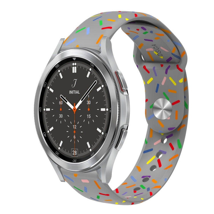 Sportliches Regenbogen Punkte Silikon Schnallen Uhrenarmband, Für Samsung Galaxy Watch 5 Pro, Für Samsung Galaxy Gear Sport, Für Samsung Galaxy Watch Active 2 40mm / 44mm, Für Samsung Galaxy Watch 3 41mm, Für Samsung Galaxy Watch Active 40mm