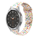 Sportliches Regenbogen Punkte Silikon Schnallen Uhrenarmband, Für Samsung Galaxy Watch 5 Pro, Für Samsung Galaxy Gear Sport, Für Samsung Galaxy Watch Active 2 40mm / 44mm, Für Samsung Galaxy Watch 3 41mm, Für Samsung Galaxy Watch Active 40mm
