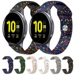 Sportliches Regenbogen Punkte Silikon Schnallen Uhrenarmband, Für Samsung Galaxy Watch 5 Pro, Für Samsung Galaxy Gear Sport, Für Samsung Galaxy Watch Active 2 40mm / 44mm, Für Samsung Galaxy Watch 3 41mm, Für Samsung Galaxy Watch Active 40mm