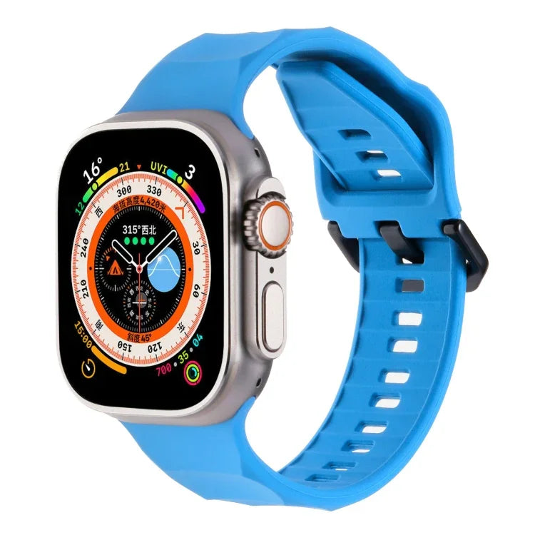 Ripple Silicone Sports Watch Band, For Apple Watch 2 42mm, For Apple Watch 42mm