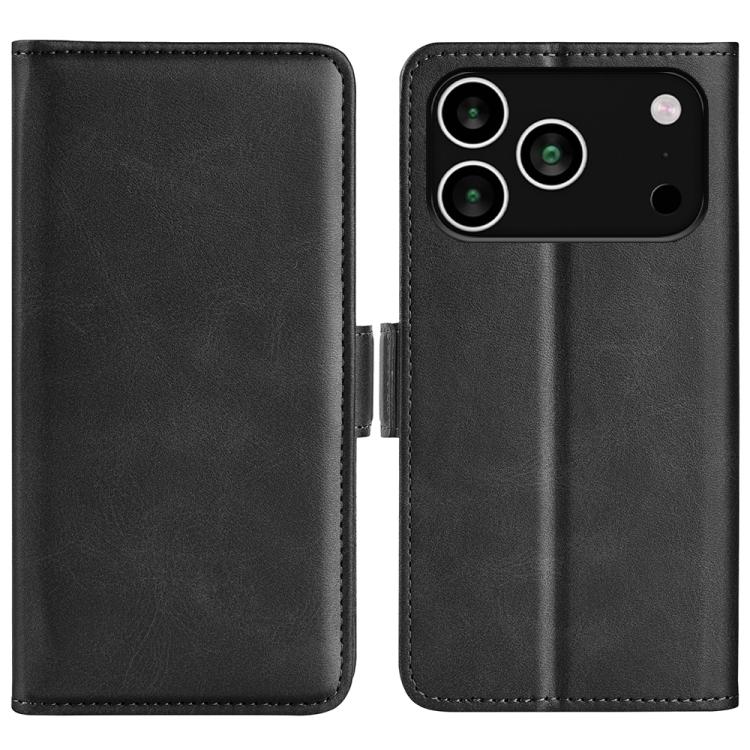 Horizontal aufklappbare Handyhülle aus Leder mit doppelseitigem Magnetverschluss, für iPhone 17e / 16e, für iPhone 17 Pro Max, für iPhone 17 Pro, für iPhone 17, für iPhone Air, für iPhone 16 Pro Max, für iPhone 16 Pro, für iPhone 16 Plus, für iPhone 16