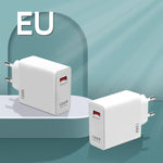 120W USB Super Fast Ladeadapter, EU-Stecker, US-Stecker, UK-Stecker