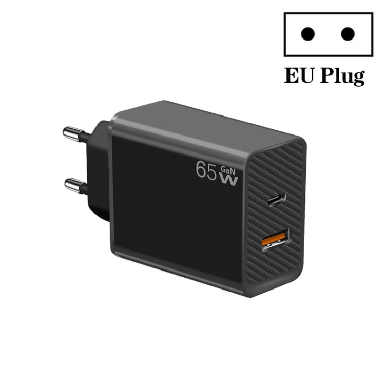 GaN PD48W Type-C PD3.0 + USB3.0 Notebook-Adapter für MacBook-Serie, EU-Stecker, EU-Stecker