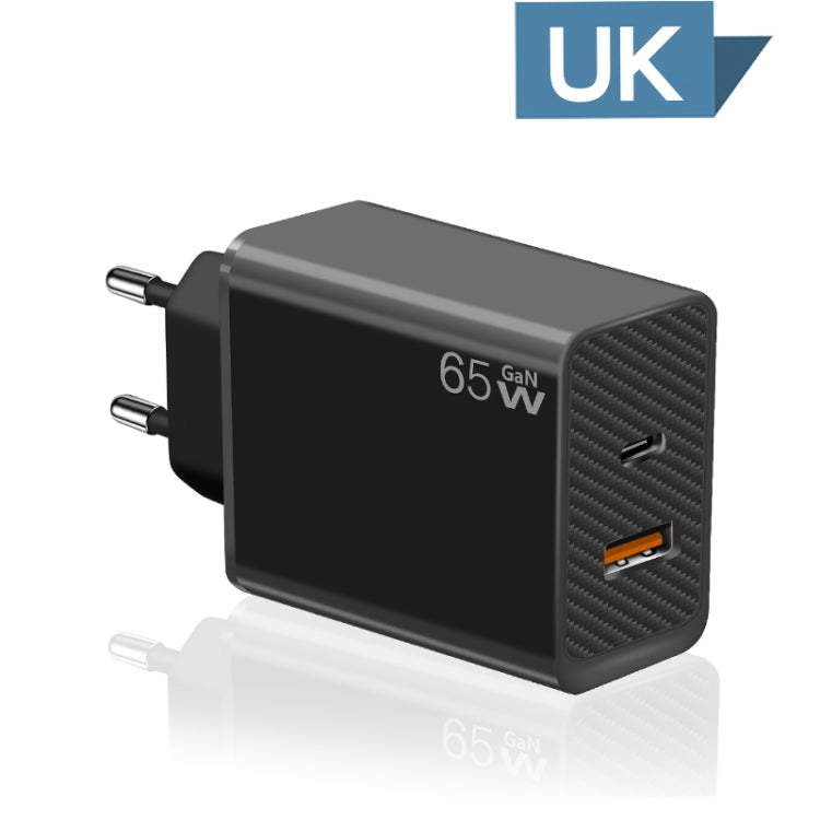 GaN PD48W Type-C PD3.0 + USB3.0 Notebook-Adapter für MacBook-Serie, EU-Stecker, EU-Stecker
