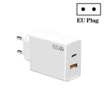 GaN PD48W Type-C PD3.0 + USB3.0 Notebook-Adapter für MacBook-Serie, EU-Stecker, EU-Stecker