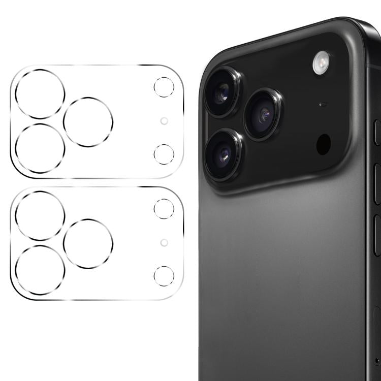 2 Stück ENKAY Hat-Prince 9H Gehärtetes Glasfolie für die Rückkamera, für iPhone 17e / 16e, für iPhone 17 Pro Max, für iPhone 17 Pro, für iPhone 17, für iPhone Air, für iPhone 16 Pro / 16 Pro Max, für iPhone 16 / 16 Plus, für iPhone 15 Pro / 15 Pro Max