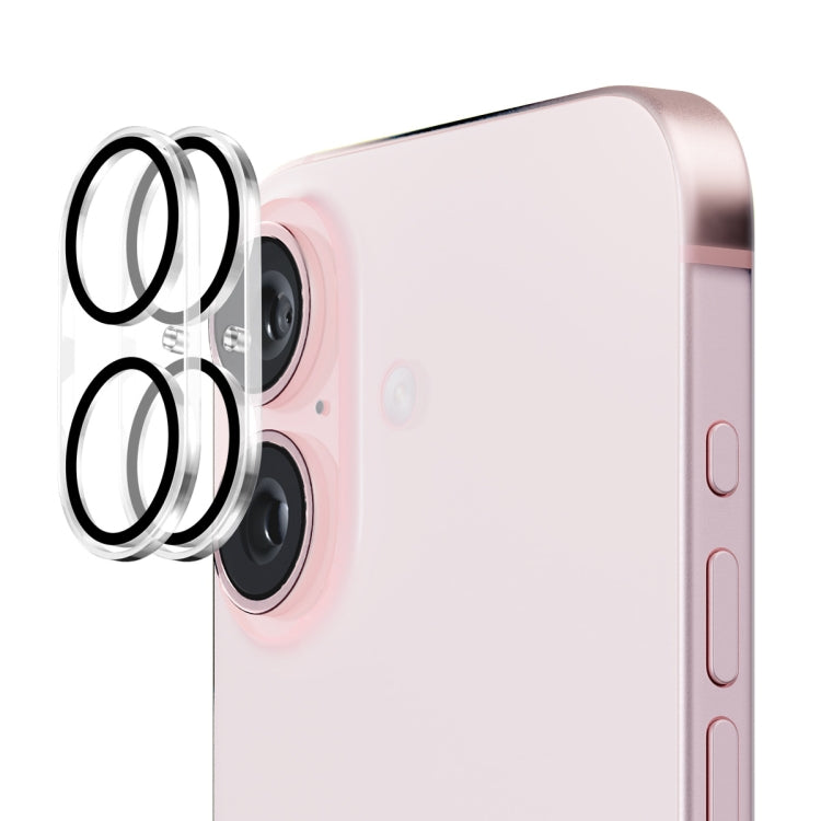 2 Stück ENKAY Hat-Prince 9H Rückkamera-Linsen gehärtete Glasfolie, Für iPhone 17 Pro Max, Für iPhone 17 Pro, Für iPhone 17, Für iPhone Air, Für iPhone 16 Pro / 16 Pro Max, Für iPhone 16 / 16 Plus, Für iPhone 15 Pro / 15 Pro Max, Für iPhone 15 / 15 Plus