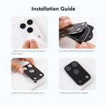 2 Stück ENKAY Hat-Prince 9H Rückkamera-Linsen gehärtete Glasfolie, Für iPhone 17 Pro Max, Für iPhone 17 Pro, Für iPhone 17, Für iPhone Air, Für iPhone 16 Pro / 16 Pro Max, Für iPhone 16 / 16 Plus, Für iPhone 15 Pro / 15 Pro Max, Für iPhone 15 / 15 Plus