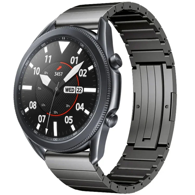 Einteiliges Uhrenarmband aus Titanlegierung, passend für Samsung Galaxy Watch 3 (45 mm), Samsung Gear S3 Classic, Samsung Gear S3 Frontier, Samsung Galaxy Watch (46 mm) und Samsung Galaxy Watch (42 mm).