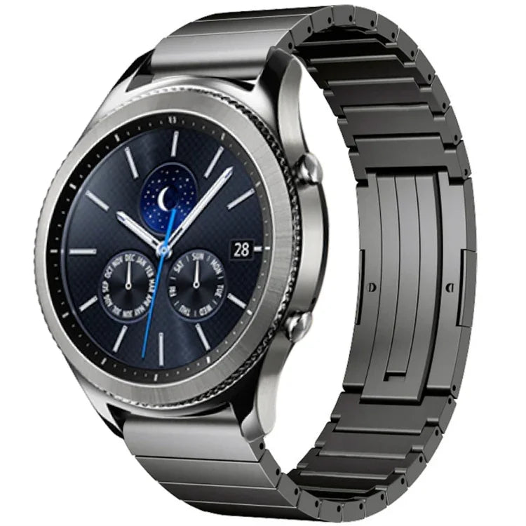 Einteiliges Uhrenarmband aus Titanlegierung, passend für Samsung Galaxy Watch 3 (45 mm), Samsung Gear S3 Classic, Samsung Gear S3 Frontier, Samsung Galaxy Watch (46 mm) und Samsung Galaxy Watch (42 mm).