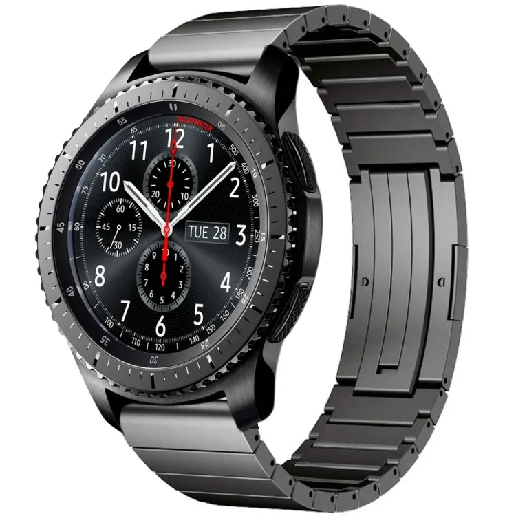 Einteiliges Uhrenarmband aus Titanlegierung, passend für Samsung Galaxy Watch 3 (45 mm), Samsung Gear S3 Classic, Samsung Gear S3 Frontier, Samsung Galaxy Watch (46 mm) und Samsung Galaxy Watch (42 mm).