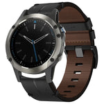 Leather Textured 22mm Watch Band, For Garmin Fenix E 47mm, For Garmin Fenix 8 MIP 47mm, For Garmin Fenix 8 AMOLED 47mm, For Garmin Fenix 7 Pro 47mm, For Garmin Epix Pro 47mm, For Garmin MARQ Athlete Gen 2, For Garmin MARQ Commander                     ...