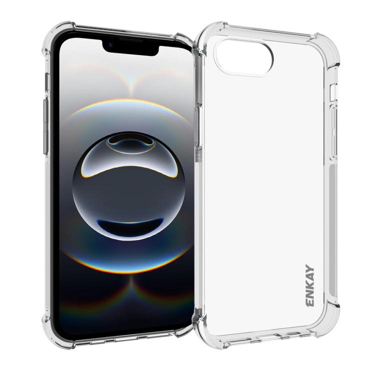 ENKAY Hat-Prince Transparente TPU stoßfeste Handyhülle, Für iPhone 17e / 16e, Für iPhone 17 Pro Max, Für iPhone 17 Pro, Für iPhone 17, Für iPhone Air, Für iPhone 16 Pro Max, Für MagSafe Battery Pack, Für iPhone 16 Pro, Für iPhone 16 Plus, Für iPhone 16...