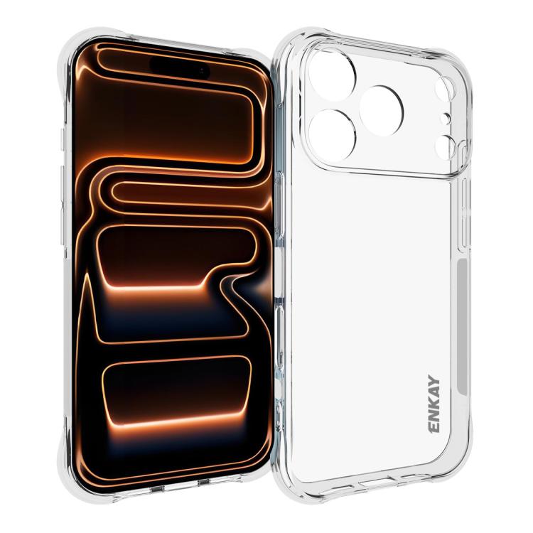 ENKAY Hat-Prince Transparente TPU stoßfeste Handyhülle, Für iPhone 17e / 16e, Für iPhone 17 Pro Max, Für iPhone 17 Pro, Für iPhone 17, Für iPhone Air, Für iPhone 16 Pro Max, Für MagSafe Battery Pack, Für iPhone 16 Pro, Für iPhone 16 Plus, Für iPhone 16...