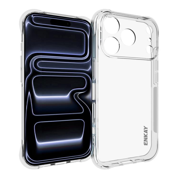 ENKAY Hat-Prince Transparente TPU stoßfeste Handyhülle, Für iPhone 17e / 16e, Für iPhone 17 Pro Max, Für iPhone 17 Pro, Für iPhone 17, Für iPhone Air, Für iPhone 16 Pro Max, Für MagSafe Battery Pack, Für iPhone 16 Pro, Für iPhone 16 Plus, Für iPhone 16...