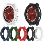 Rotating Ring  + TPU Armor Watch Protective Case, For Samsung Galaxy Watch 6 Classic 47mm, For Samsung Galaxy Watch 6 Classic 43mm