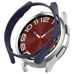 Halbseitige, hohle Schutzhülle aus Polycarbonat für Samsung Galaxy Watch 6 Classic (47 mm), Samsung Galaxy Watch 6 (44 mm), Samsung Galaxy Watch 6 (40 mm) und Samsung Galaxy Watch 6 Classic (43 mm).