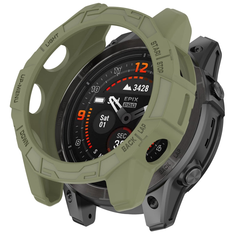 Armored TPU Half Wrapped Watch Protective Case, For Garmin Epix Pro / Epix Pro Gen 2 42mm / Fenix 7S / 7S Pro, For Garmin Epix Pro / Epix Pro Gen 2 51mm / Fenix 7X / 7X Pro, For Garmin Epix Pro / Epix Pro Gen 2 47mm / Fenix 7 / 7 Pro