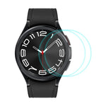 2 Stück ENKAY 0,2 mm 9H Displayschutzfolie aus gehärtetem Glas für Samsung Galaxy Watch Ultra 47mm / Ultra 2025, für Samsung Galaxy Watch8 44mm, für Samsung Galaxy Watch8 40mm, für Samsung Galaxy Watch6 Classic / Ultra 47mm