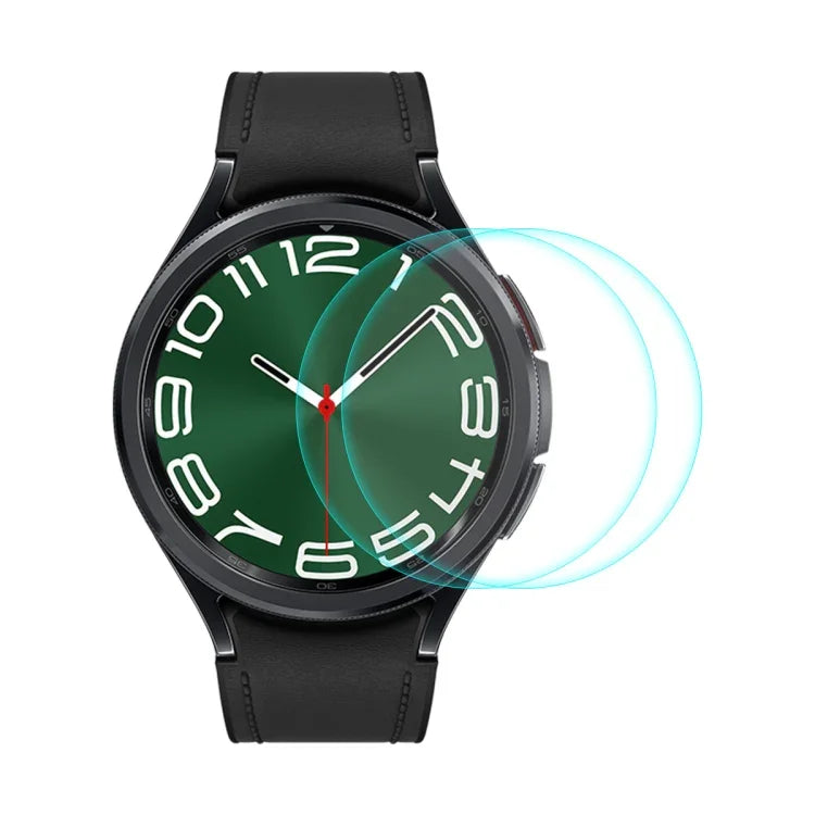 2 Stück ENKAY 0,2 mm 9H Displayschutzfolie aus gehärtetem Glas für Samsung Galaxy Watch Ultra 47mm / Ultra 2025, für Samsung Galaxy Watch8 44mm, für Samsung Galaxy Watch8 40mm, für Samsung Galaxy Watch6 Classic / Ultra 47mm