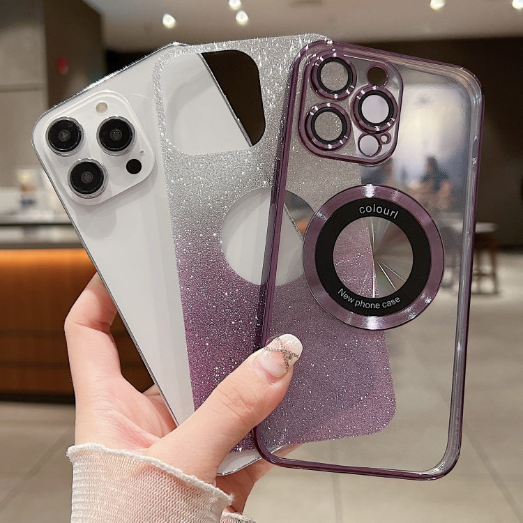 Gradient Glitter Electroplating MagSafe TPU Phone Case, For iPhone 14, For iPhone 14 Pro, For iPhone 14 Pro Max, For iPhone 13 Pro Max, For iPhone 13 Pro, For iPhone 13