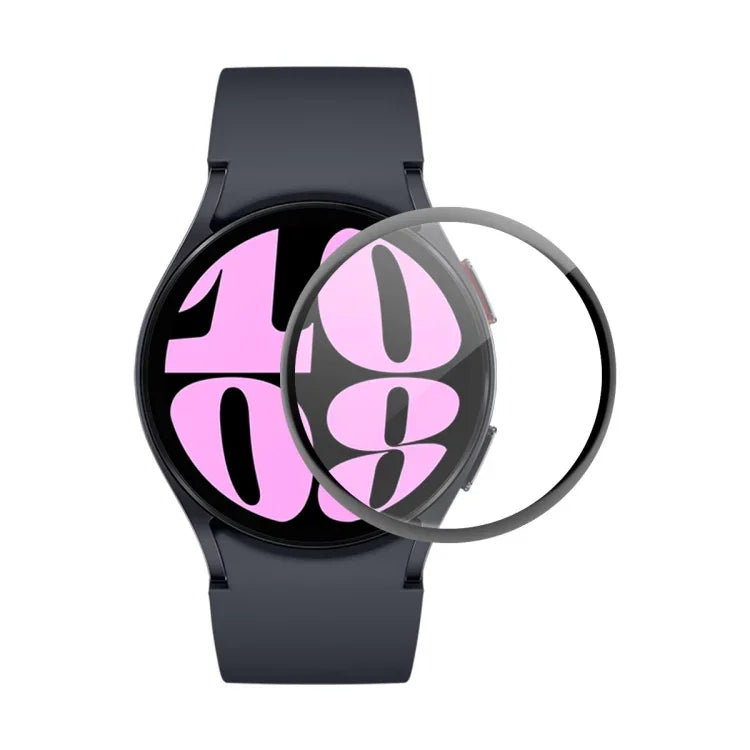 ENKAY 3D Vollflächige, weiche PC-Kanten-PMMA-HD-Displayschutzfolie, für Samsung Galaxy Watch Ultra 47 mm / Ultra 2025, für Samsung Galaxy Watch8 Classic 46 mm, für Samsung Galaxy Watch8 44 mm, für Samsung Galaxy Watch8 40 mm ...