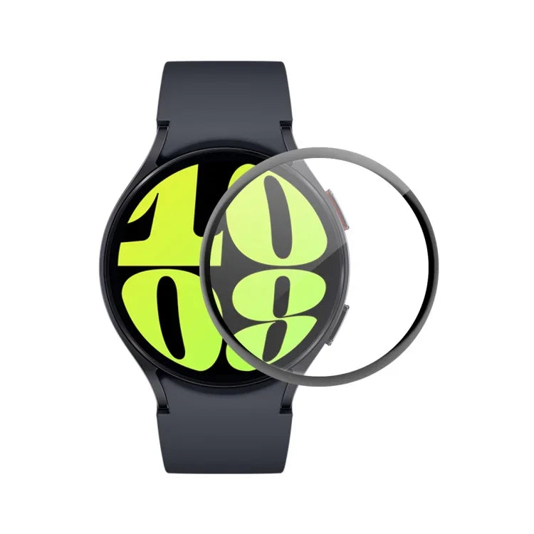 ENKAY 3D Vollflächige, weiche PC-Kanten-PMMA-HD-Displayschutzfolie, für Samsung Galaxy Watch Ultra 47 mm / Ultra 2025, für Samsung Galaxy Watch8 Classic 46 mm, für Samsung Galaxy Watch8 44 mm, für Samsung Galaxy Watch8 40 mm ...