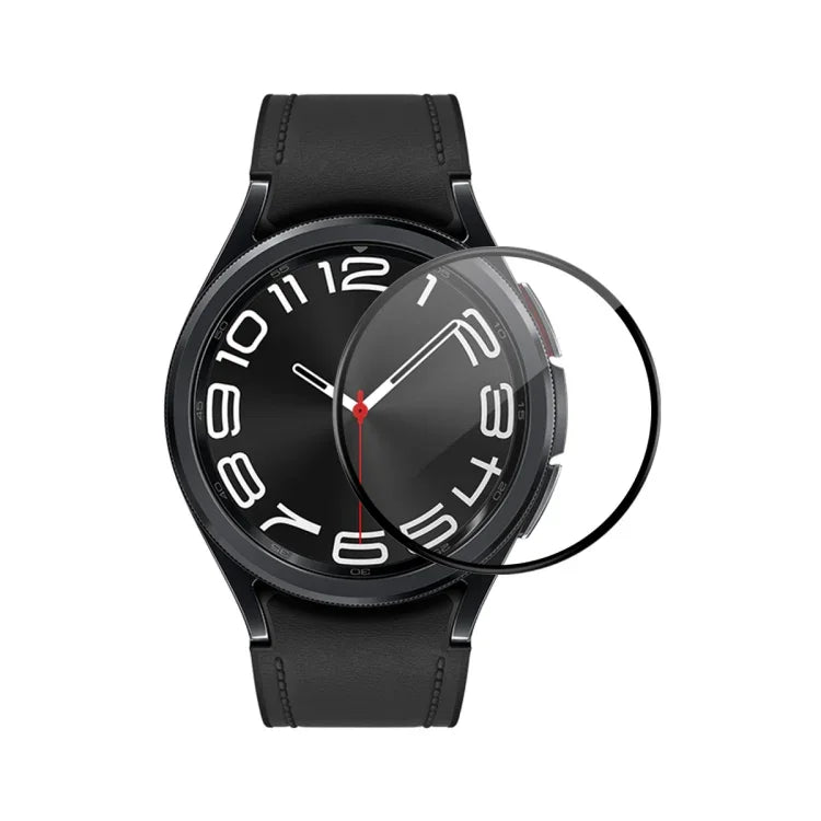 ENKAY 3D Vollflächige, weiche PC-Kanten-PMMA-HD-Displayschutzfolie, für Samsung Galaxy Watch Ultra 47 mm / Ultra 2025, für Samsung Galaxy Watch8 Classic 46 mm, für Samsung Galaxy Watch8 44 mm, für Samsung Galaxy Watch8 40 mm ...