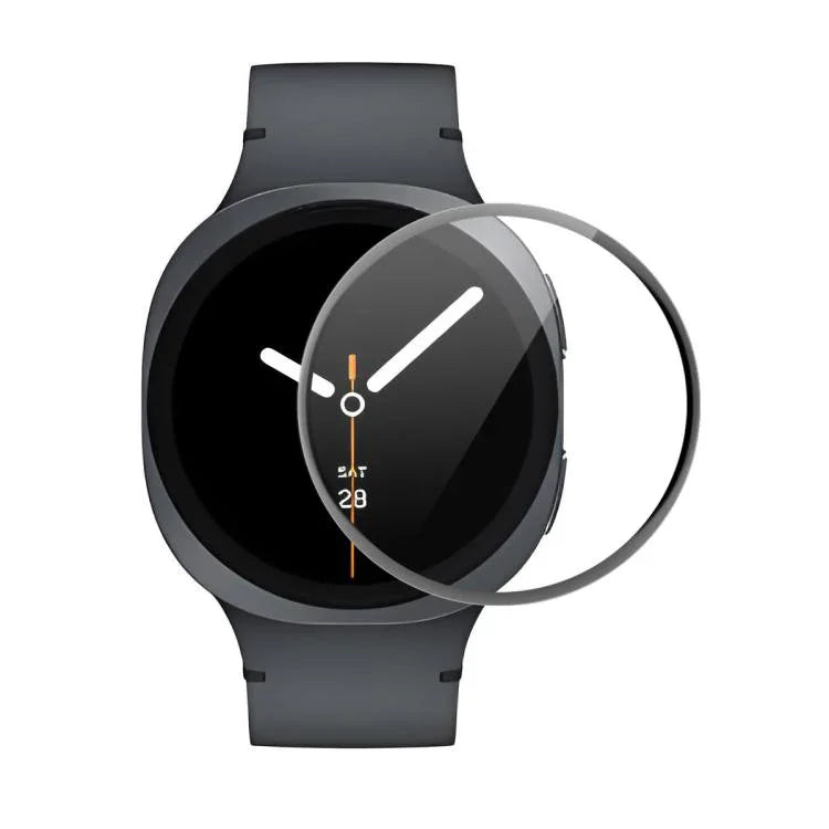 ENKAY 3D Vollflächige, weiche PC-Kanten-PMMA-HD-Displayschutzfolie, für Samsung Galaxy Watch Ultra 47 mm / Ultra 2025, für Samsung Galaxy Watch8 Classic 46 mm, für Samsung Galaxy Watch8 44 mm, für Samsung Galaxy Watch8 40 mm ...