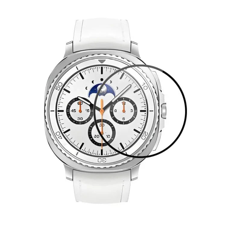 ENKAY 3D Vollflächige, weiche PC-Kanten-PMMA-HD-Displayschutzfolie, für Samsung Galaxy Watch Ultra 47 mm / Ultra 2025, für Samsung Galaxy Watch8 Classic 46 mm, für Samsung Galaxy Watch8 44 mm, für Samsung Galaxy Watch8 40 mm ...