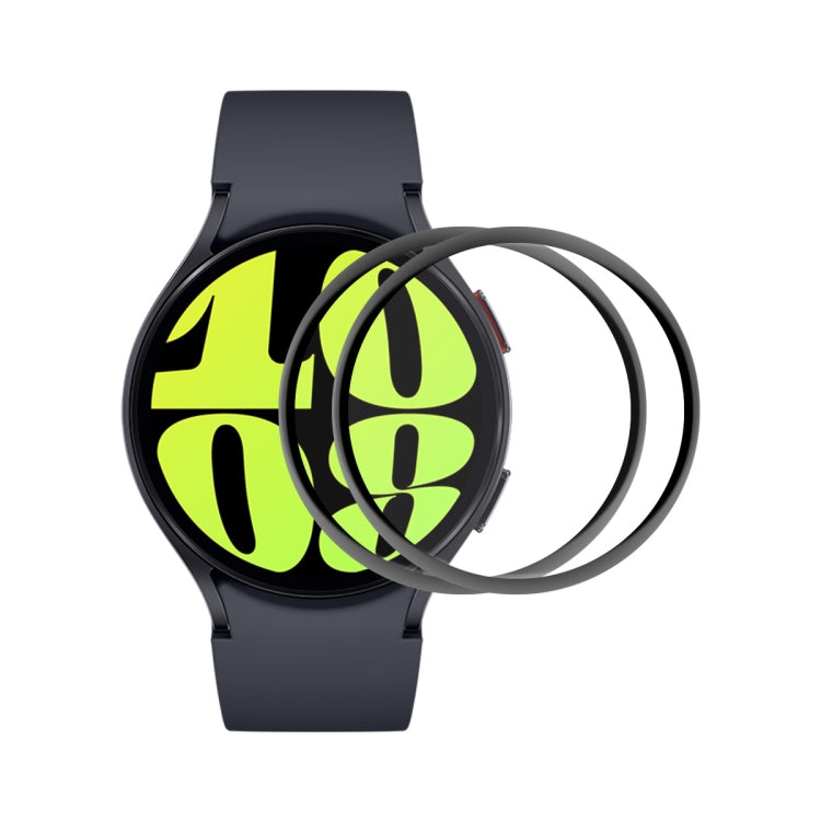 2 Stück ENKAY 3D Vollflächige, weiche PC-Kanten-PMMA-HD-Displayschutzfolie, für Samsung Galaxy Watch Ultra 47 mm / Ultra 2025, für Samsung Galaxy Watch8 Classic 46 mm, für Samsung Galaxy Watch8 44 mm, für Samsung Galaxy Watch8 40 mm ...