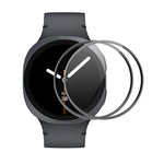 2 Stück ENKAY 3D Vollflächige, weiche PC-Kanten-PMMA-HD-Displayschutzfolie, für Samsung Galaxy Watch Ultra 47 mm / Ultra 2025, für Samsung Galaxy Watch8 Classic 46 mm, für Samsung Galaxy Watch8 44 mm, für Samsung Galaxy Watch8 40 mm ...