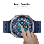 2 Stück ENKAY 3D Vollflächige, weiche PC-Kanten-PMMA-HD-Displayschutzfolie, für Samsung Galaxy Watch Ultra 47 mm / Ultra 2025, für Samsung Galaxy Watch8 Classic 46 mm, für Samsung Galaxy Watch8 44 mm, für Samsung Galaxy Watch8 40 mm ...