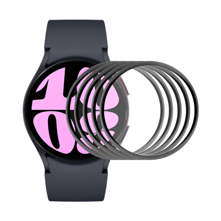 5 Stück ENKAY 3D Vollflächige, weiche PC-Kanten-PMMA-HD-Displayschutzfolie, für Samsung Galaxy Watch Ultra 47 mm / Ultra 2025, für Samsung Galaxy Watch8 Classic 46 mm, für Samsung Galaxy Watch8 44 mm, für Samsung Galaxy Watch8 40 mm ...