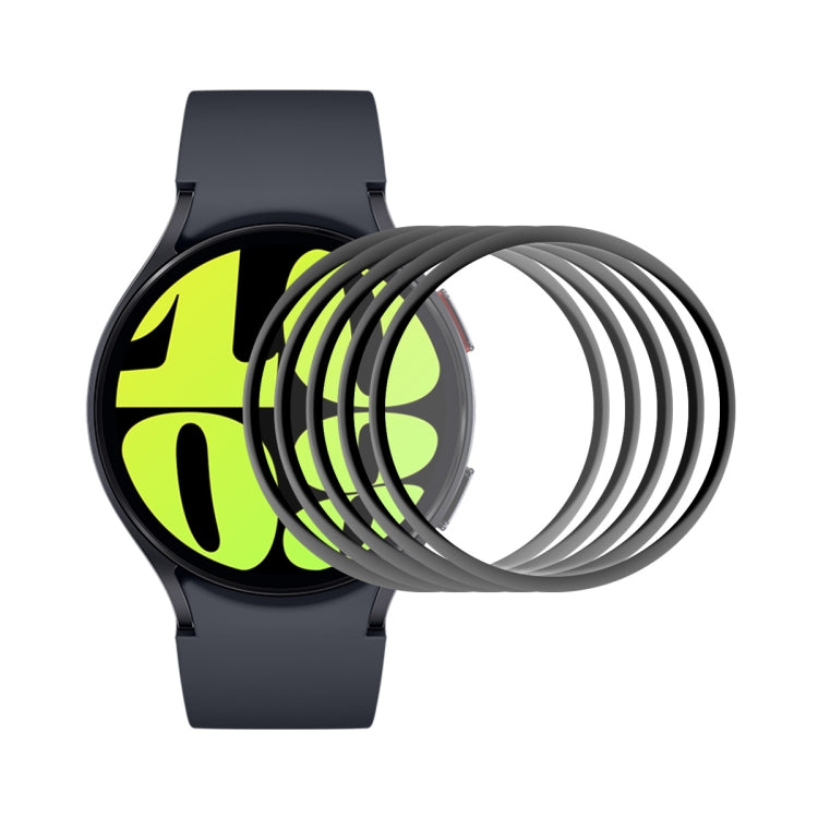 5 Stück ENKAY 3D Vollflächige, weiche PC-Kanten-PMMA-HD-Displayschutzfolie, für Samsung Galaxy Watch Ultra 47 mm / Ultra 2025, für Samsung Galaxy Watch8 Classic 46 mm, für Samsung Galaxy Watch8 44 mm, für Samsung Galaxy Watch8 40 mm ...