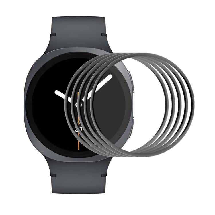 5 Stück ENKAY 3D Vollflächige, weiche PC-Kanten-PMMA-HD-Displayschutzfolie, für Samsung Galaxy Watch Ultra 47 mm / Ultra 2025, für Samsung Galaxy Watch8 Classic 46 mm, für Samsung Galaxy Watch8 44 mm, für Samsung Galaxy Watch8 40 mm ...