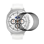 5 Stück ENKAY 3D Vollflächige, weiche PC-Kanten-PMMA-HD-Displayschutzfolie, für Samsung Galaxy Watch Ultra 47 mm / Ultra 2025, für Samsung Galaxy Watch8 Classic 46 mm, für Samsung Galaxy Watch8 44 mm, für Samsung Galaxy Watch8 40 mm ...