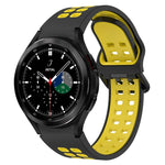 Zweifarbiges, atmungsaktives Silikon-Uhrenarmband, für Samsung Galaxy Watch 4 Classic 42 mm