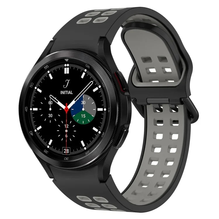 Zweifarbiges, atmungsaktives Silikon-Uhrenarmband, für Samsung Galaxy Watch 4 Classic 42 mm