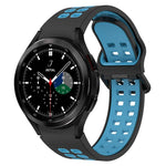 Zweifarbiges, atmungsaktives Silikon-Uhrenarmband, für Samsung Galaxy Watch 4 Classic 42 mm