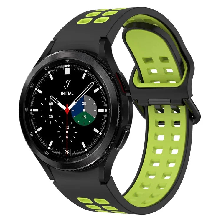 Zweifarbiges, atmungsaktives Silikon-Uhrenarmband, für Samsung Galaxy Watch 4 Classic 42 mm