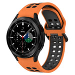 Zweifarbiges, atmungsaktives Silikon-Uhrenarmband, für Samsung Galaxy Watch 4 Classic 42 mm