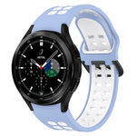 Zweifarbiges, atmungsaktives Silikon-Uhrenarmband, für Samsung Galaxy Watch 4 Classic 42 mm