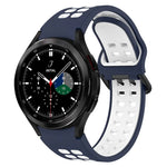 Zweifarbiges, atmungsaktives Silikon-Uhrenarmband, für Samsung Galaxy Watch 4 Classic 42 mm