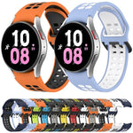 Zweifarbiges, atmungsaktives Silikon-Uhrenarmband, für Samsung Galaxy Watch 4 Classic 42 mm